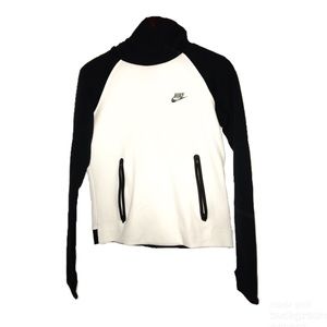 Nike Hoodie White and Black Size M